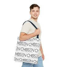Load image into Gallery viewer, Chosen Pattern Tote Bag — Christian Scripture 1 Peter 2:9 All-Over Print
