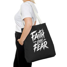 Load image into Gallery viewer, Faith Over Fear Canvas Tote