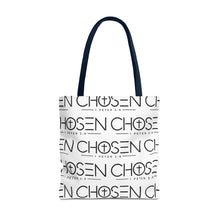 Load image into Gallery viewer, Chosen Pattern Tote Bag — Christian Scripture 1 Peter 2:9 All-Over Print