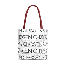 Load image into Gallery viewer, Chosen Pattern Tote Bag — Christian Scripture 1 Peter 2:9 All-Over Print
