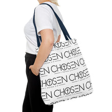 Load image into Gallery viewer, Chosen Pattern Tote Bag — Christian Scripture 1 Peter 2:9 All-Over Print