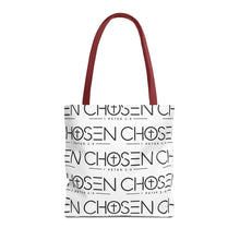 Load image into Gallery viewer, Chosen Pattern Tote Bag — Christian Scripture 1 Peter 2:9 All-Over Print
