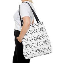 Load image into Gallery viewer, Chosen Pattern Tote Bag — Christian Scripture 1 Peter 2:9 All-Over Print