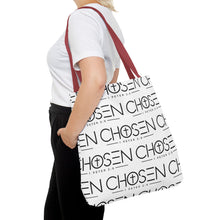 Load image into Gallery viewer, Chosen Pattern Tote Bag — Christian Scripture 1 Peter 2:9 All-Over Print