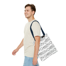 Load image into Gallery viewer, Chosen Pattern Tote Bag — Christian Scripture 1 Peter 2:9 All-Over Print