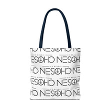 Load image into Gallery viewer, Chosen Pattern Tote Bag — Christian Scripture 1 Peter 2:9 All-Over Print